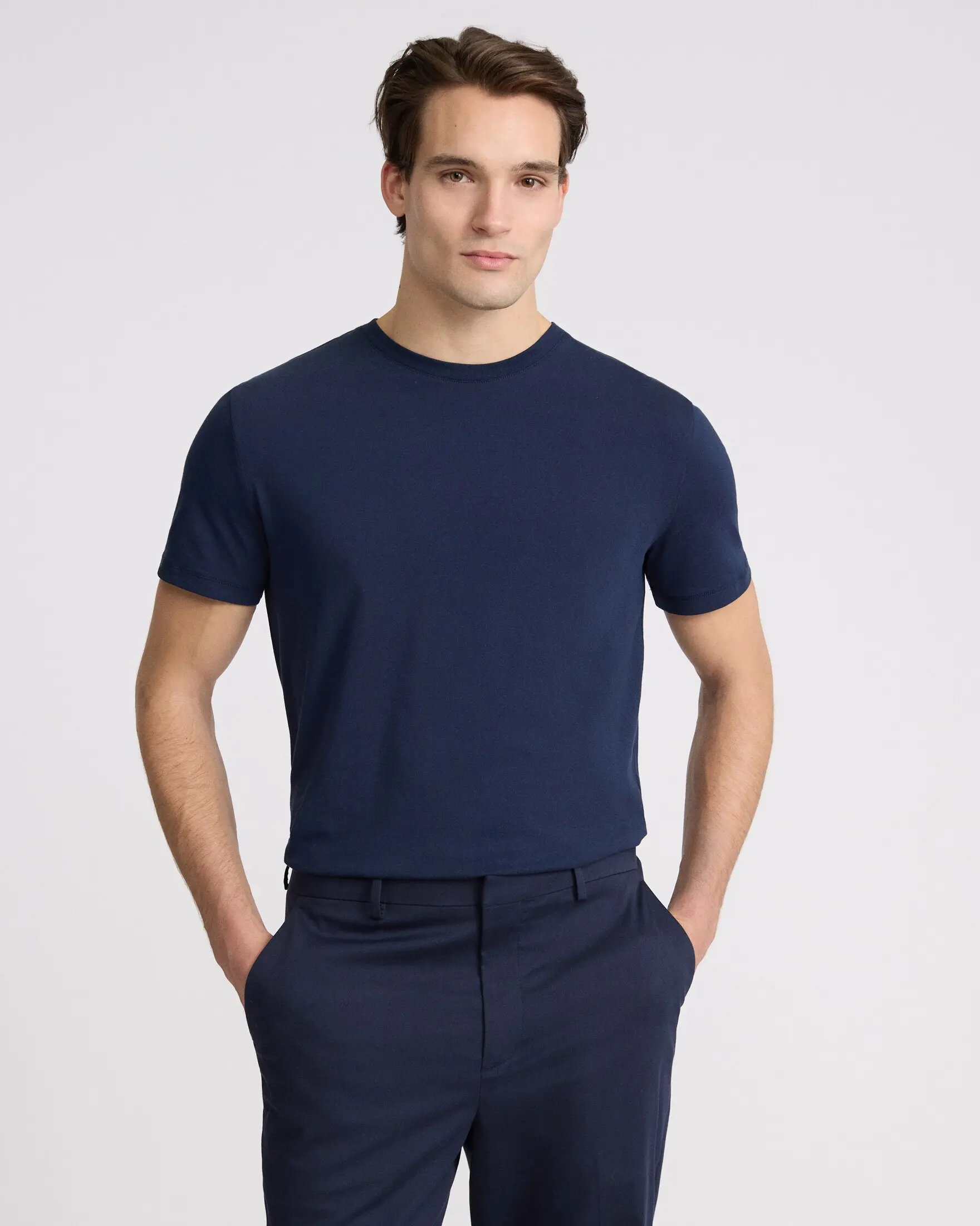 Express Perfect Pima Cotton Crew Neck T-Shirt