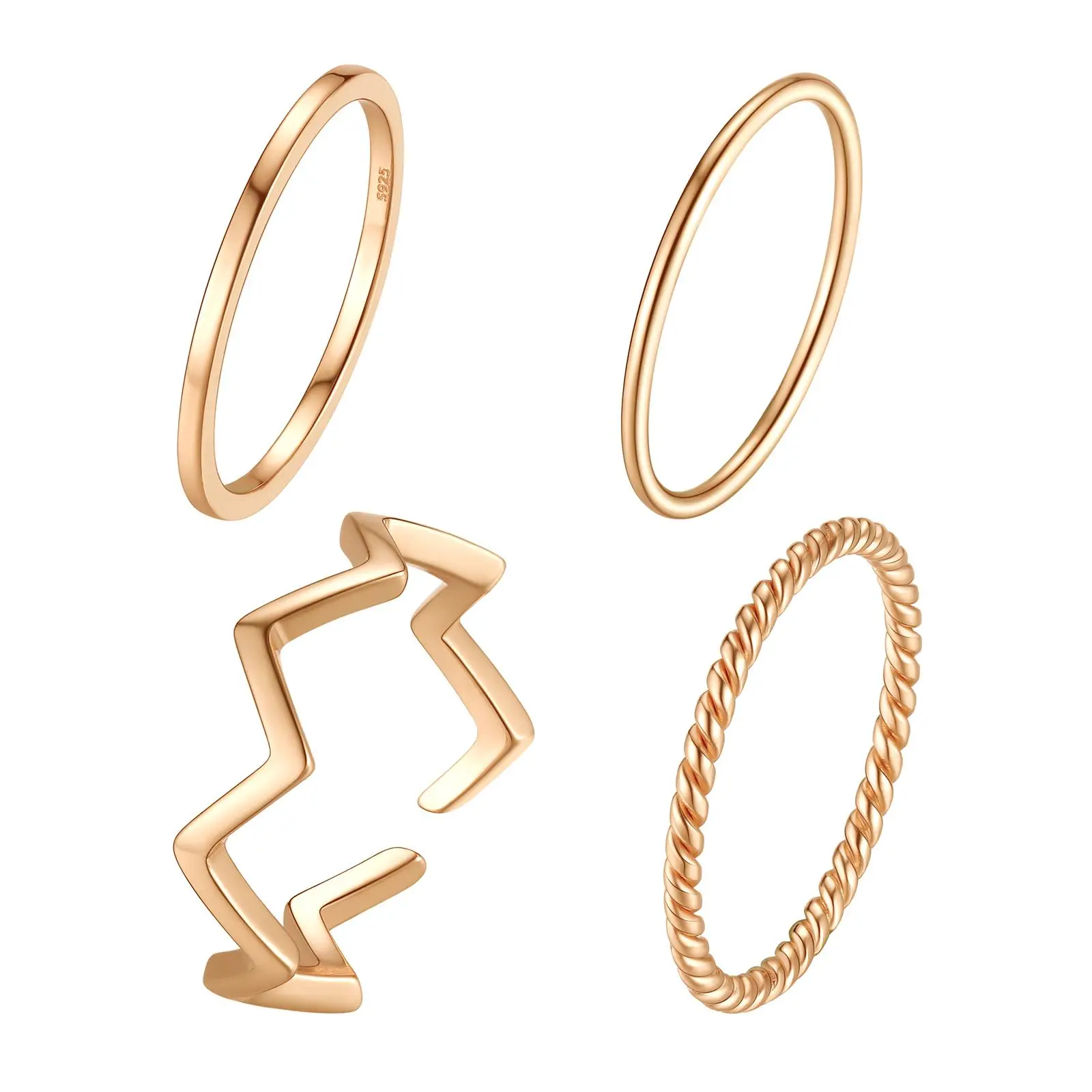 Ring Set-Rose Blush