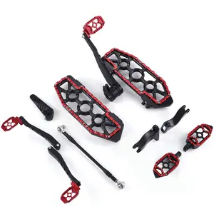 MX Driver Passenger Footrests Anti-Slip Floorboards Heel Toe Shift Lever Kit for Harley Touring 2014-2024 Street Glide FLHX Road King FLHR Complete Kit with Supplier Warranty