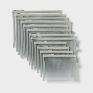 Bulk Multipack of Mesh Pouches Gray - up&up