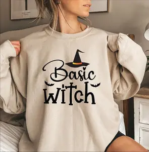 Basic Witch Sweatshirt, Witch Shirt,  Spooky Season, Witch Halloween Shirt, Basic Witch Halloween ,Basic Witch Hoodie,Halloween Party Shirt