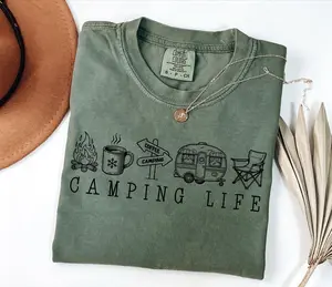Comfort Colors Camping Life Shirt, Camping Friend Gift, Summer Camp Shirt, Family Camping Shirt, Camp Lover Gift, Summer Camp School Shirt