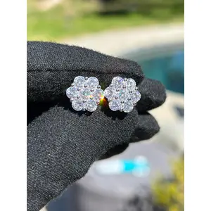 12mm Cluster Earrings Flower Set