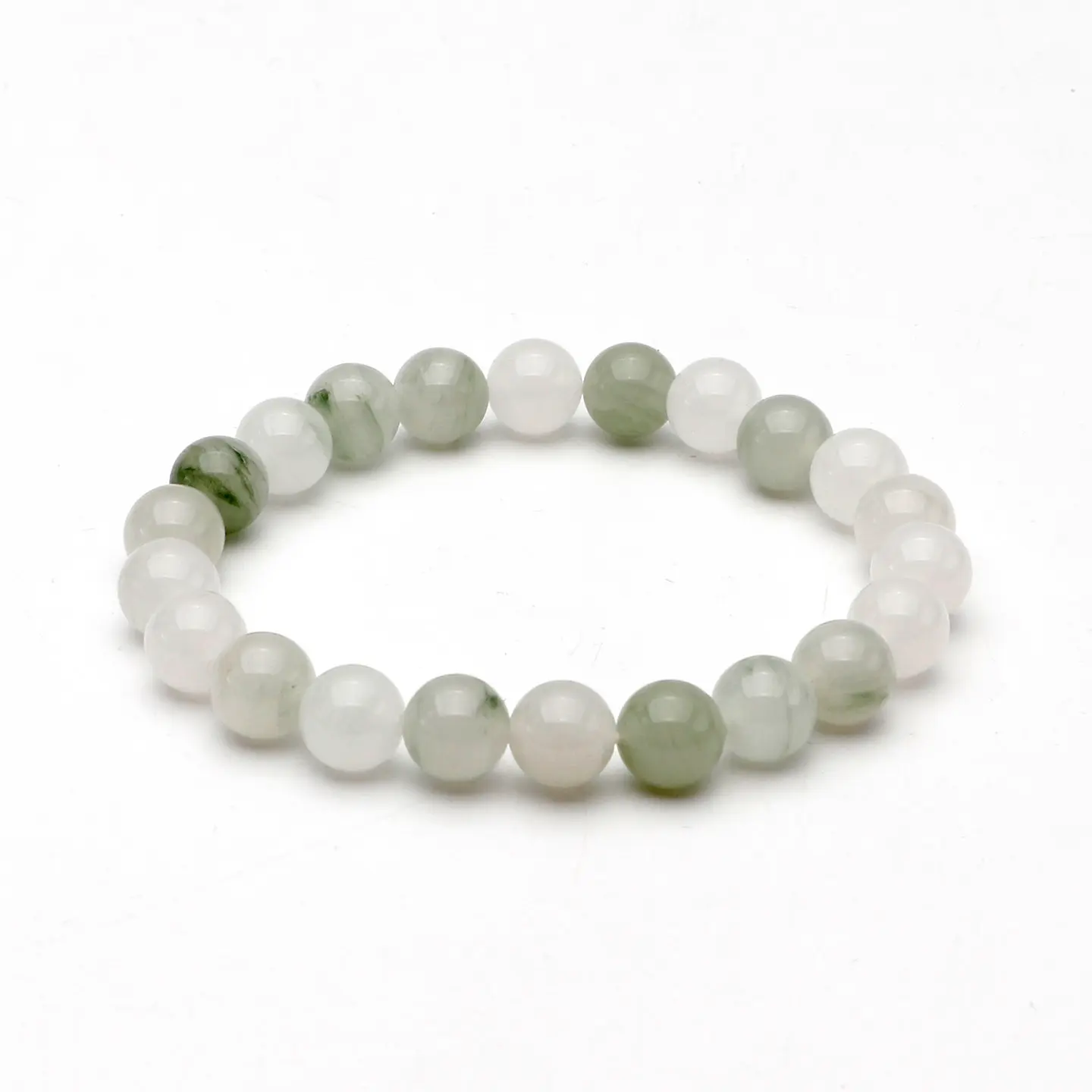 Natural Tianshan Jade Wood Element Boost Bracelet Taoist Energy Nourishment, Men Left Women Right