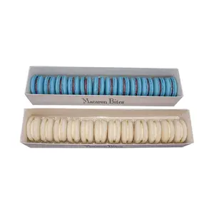 Macaron Bites French Macarons - Blueberry & Vanilla, 24 Count, Crunchy Exterior, Moist Interior, Creamy Exotic Fillings, Perfect for Parties