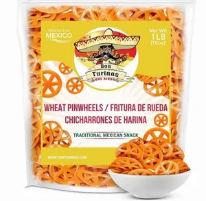 Duritos (Duros) Pinwheels Wheat Snacks 1LB - Mexican Wheat Wheel Pasta - Chicharrones De Harina - by Turinos