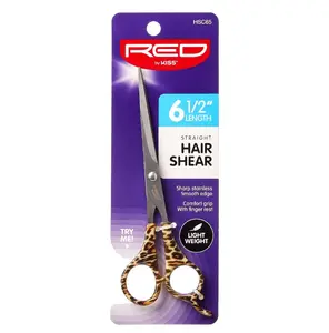 Red by Kiss Straight Hair Shear 6 1/2" #HSC65