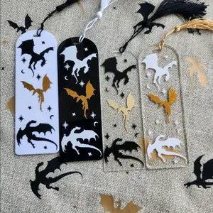 Bookmark, Dragon trio acrylic bookmark, Fourth wing inspired, Acrylic bookmark,Dragon bookmark, Bookmarks, Gifts for book lovers