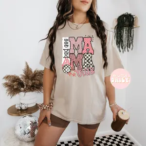 Bad A cute pattern mama graphic tee