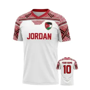 Jordan Team WCup 2026 Jersey Custom Name Number Football Shirt Short Sleeve, Football Fan Jersey Shirt, Gift for Him