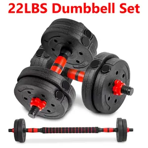 Adjustable-Dumbbells-Sets,Free Weights-Dumbbells Set of 2 Convertible To Barbell A Pair of Lightweight for Home Gym,Women and Men Equipment