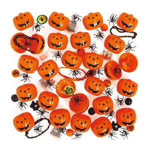 2 1/4" Bulk Toy-Filled Plastic Orange Jack-O’-Lanterns - 144 Pc.