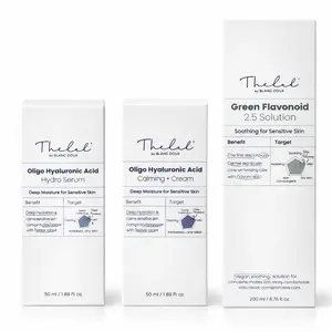 Korean Glass Skin Hydration Set - Hyaluronic Acid Toner + Serum + Cream for Sensitive Skin - Deep Moisture Barrier Care - Made in Korea