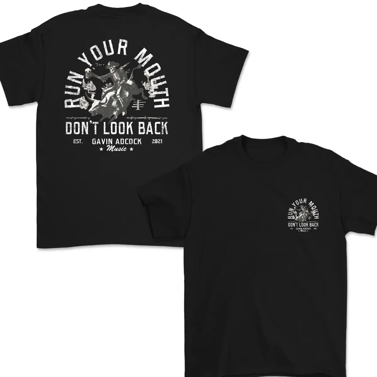 Limited Edition Run Your Mouth Tee for Gavin Adcock Fans, Unisex Apparel, Perfect for Daily Wear, Casual Style, Unique Graphic Design