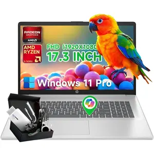HP Flagship 17 Business Laptop - Windows 11 Pro + Free Office 365 for The Web, 17.3" Full HD Anti-Glare IPS Display, AMD Ryzen 5 7430U, 32GB RAM + 1TB SSD, Webcam, WiFi 6, USB A/C, HDMI
