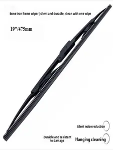 New front windshield wiper. Car wiper with metal frame, suitable for various models (Toyota, Honda, Nissan, etc.) Japanese models, U-shaped universal joint wiper, quiet, durable, and super clean wiping.