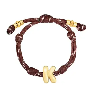 Bubble Initial Bracelet 14K Gold Color Plated – Dainty Alphabet Letter Personalized Bracelet