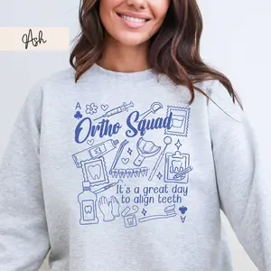 Orthodontic T-Shirt OR Sweatshirt , Ortho Squad shirt,  Orthodontics Shirts Orthodontic Assistant t-shirt,  Orthodontist Gift Cotton Crewneck