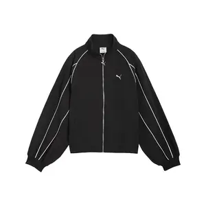 PUMA Womens T7 Balloon Jacket Athletic Outerwear Casual - Black