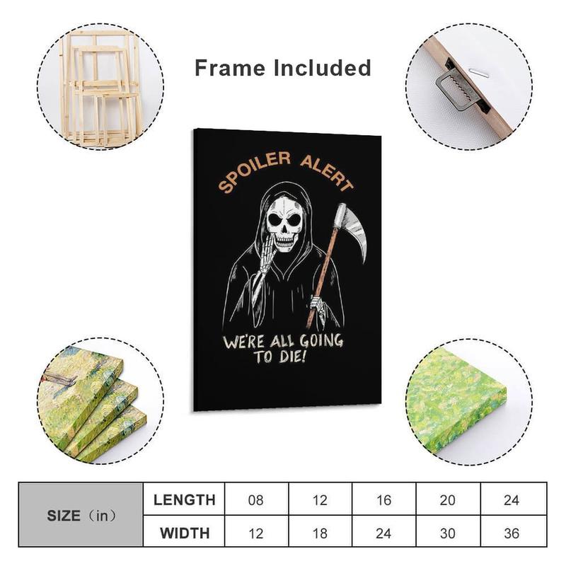 Macabre Halloween’s Skull Wall Art Prints, Made of Paper, Designed to Transform Your Home, Gallery, And Living Spaces Into A Haunted Haven. Canvas Poster Bedroom Decor Office Room Decor Gift Frames Ornaments Artistic Decoration Photo Hanging