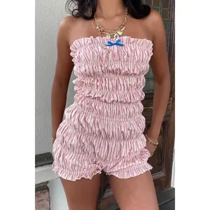 Ruffled Strapless Romper Ruffled Strapless Romper