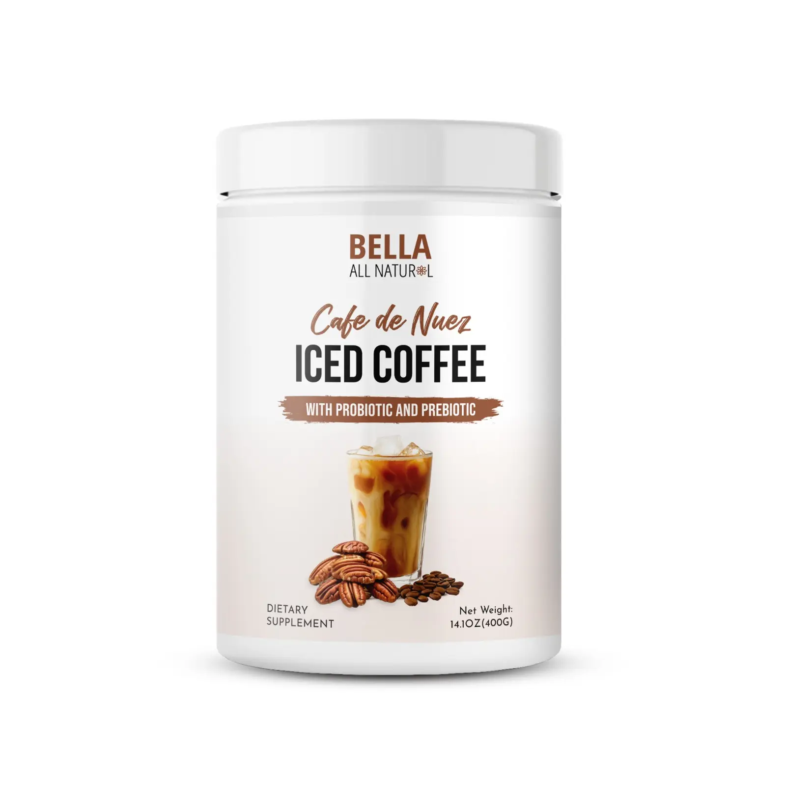 Bella All Natural Cafe de Nuez Pecan Iced Coffee - 400g