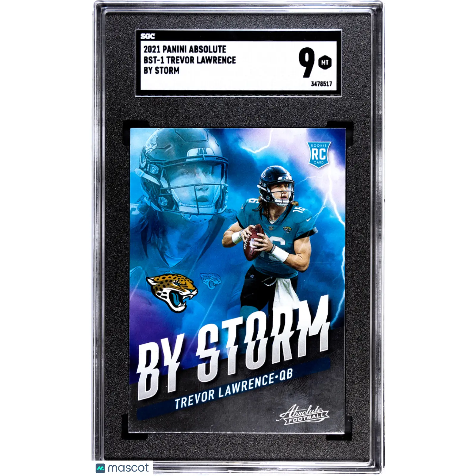 Trevor Lawrence SGC 2021 Panini Absolute #BST 1 By Storm Football 9