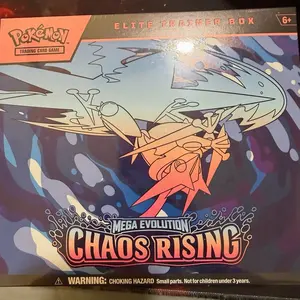 Chaos Rising Elite Trainer Box - Official TCG Sealed Collectible Trading Card Box with Colorful Art