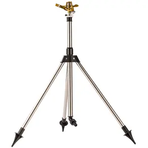 Tripod Base Impulse Sprinkler, Large Coverage for Lawn, Yard & Garden