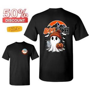 [SALE OFF 50%] Boosh Light Cute Boo Ghost Halloween 2 Sided T-Shirt, Busch Light Halloween Shirt For Men And Women, Halloween Cute Ghost Trendy Shirt