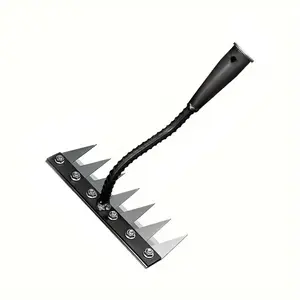 Gardening Hand Weeder Tool,Manual Weeder Tool with Detachable Blades, High Carbon Steel Dual-Edge Design for Farm Garden Lawn Weed Removal, Soil Cultivation & Root Extraction (7 Tines)