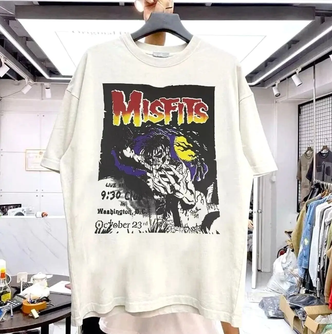 Misfits Cheap - Band Misfits 90s Graphic White Unisex Tshirt Reprint S-5XL 3