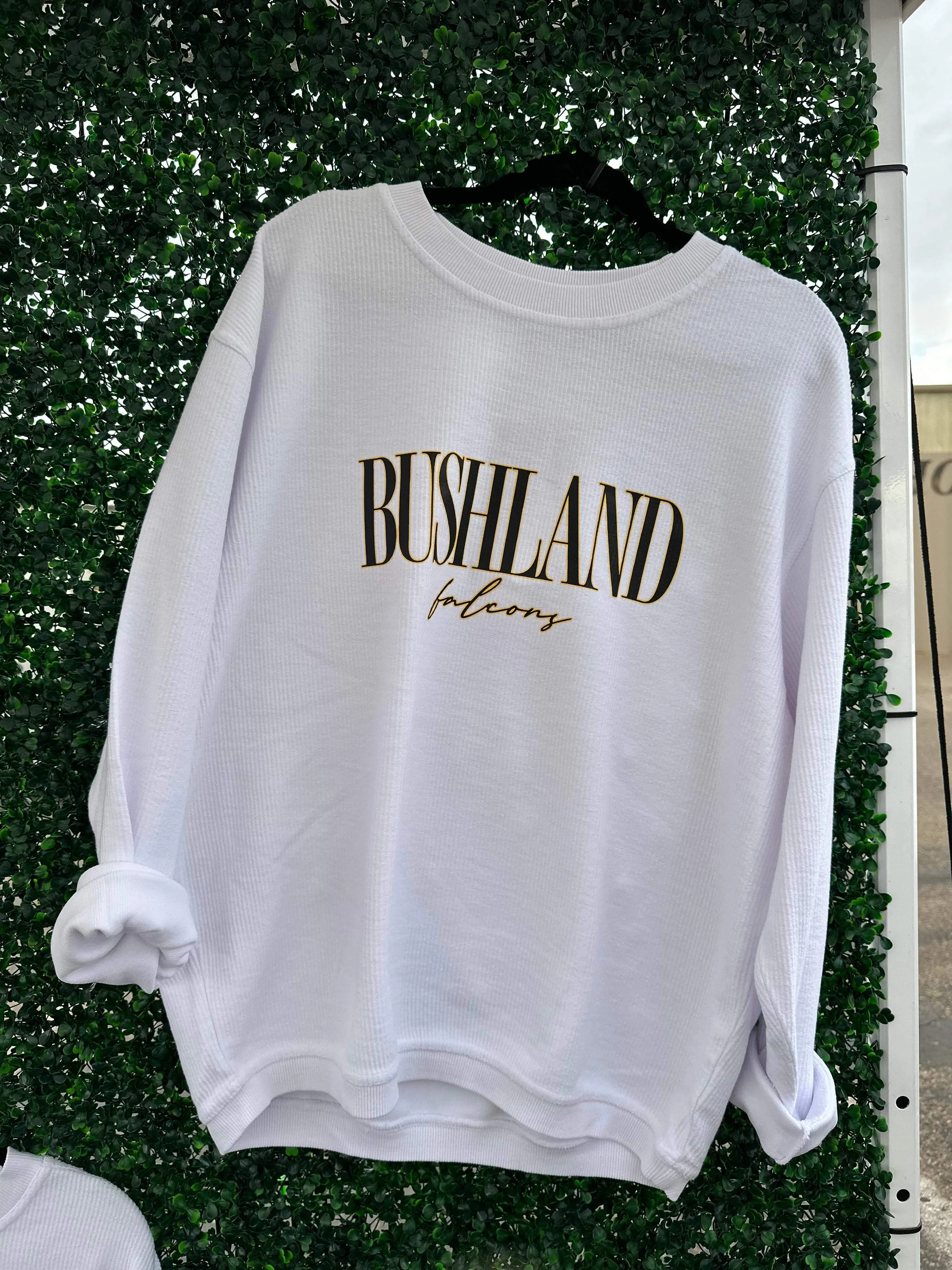 Bushland Falcons Corded Crew Sweatshirt