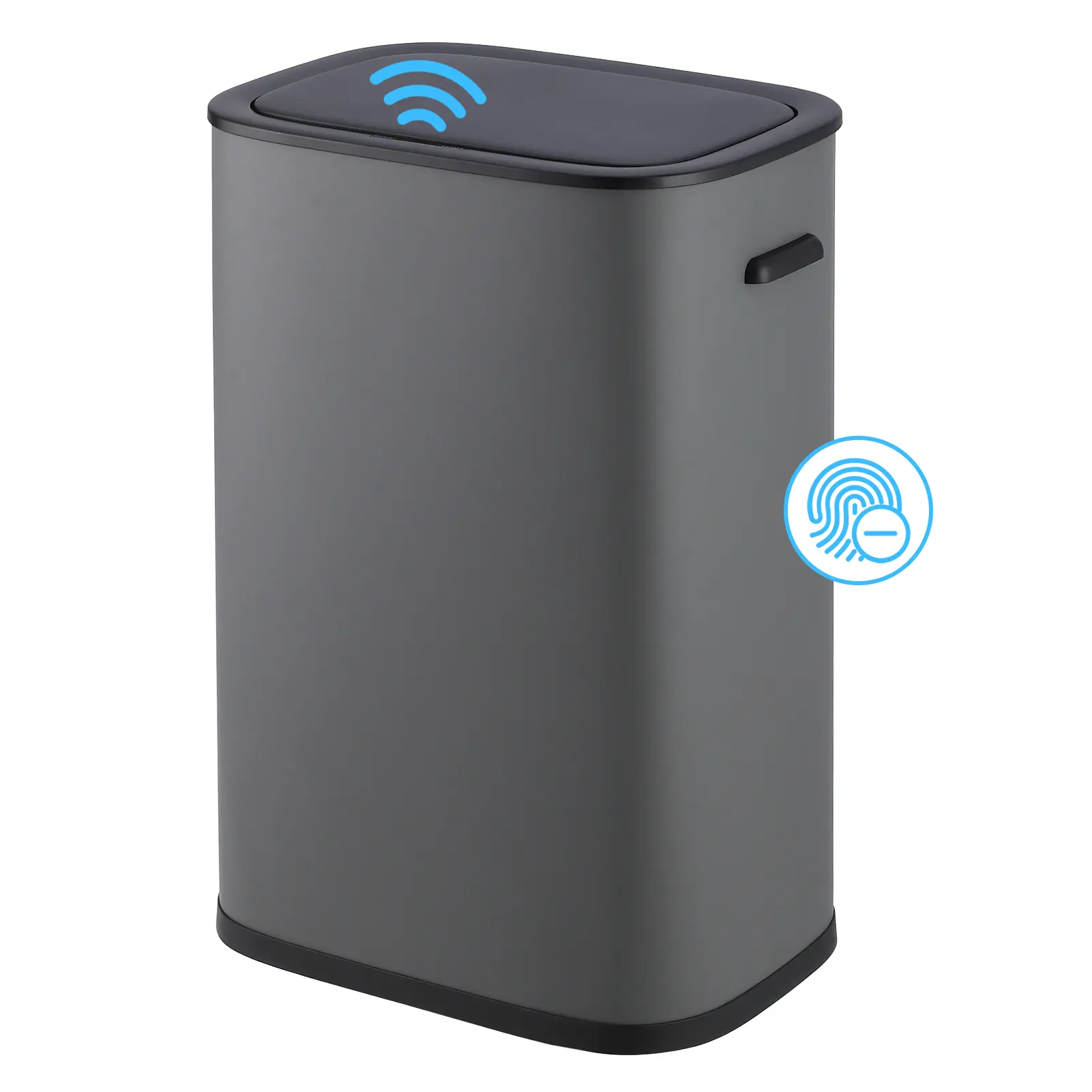 Motion Sensor 15 Gallon Automatic Kitchen Trash Can – 55L Rectangle Touchless Electronic Smart Stainless Steel Garbage Can with Lid, Waste Bin for Kitchen Office