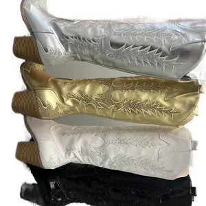 WOMENS METALIC RHINESTONE COWGIRL BOOT BIRCH Walking Shoes Footwear Comfort Stylish Nail