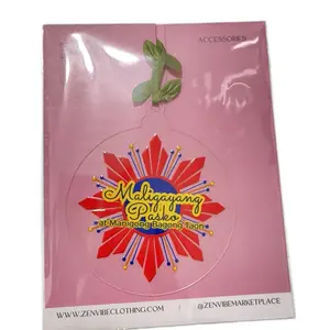 Parol Sun Flag ornament | maligayang pasko at bagong taon | acrylic round ornament | home decor | christmas tree | lightweight durable | 1.00 mm thickness | philippines parol | filipino Gift Traditional Decoration Tropical Lace