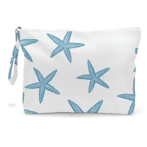 Waterproof Wet Dry Bag with Zipper – Travel Beach Bag for Swimsuits, Diapers, Gym Clothes, Makeup & More – Reusable Pouch for Women, Sisters, Friends, Ocean Shell & Sand-Proof Organizer