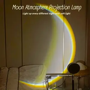LED Moon Projector Lamp, USB Powered, Romantic Atmosphere Light, Perfect Gift for Christmas Birthday Ramadan