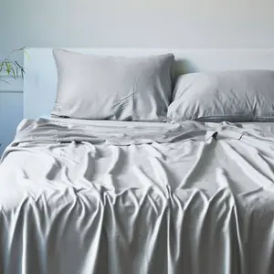 BedVoyage King 300 Thread Count Luxury 100% Viscose from Bamboo Pillowcase Set Stone: Hypoallergenic, Cooling, OEKO-TEX Certified