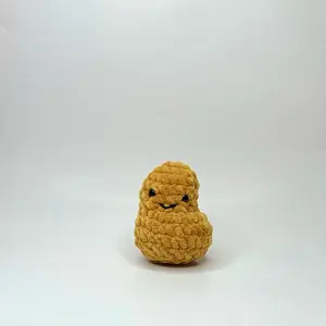 Handmade Crochet Chicken Nugget Toy, Soft and Fluffy Stuffed Toy, 5 Inches, Dolls & Stuffed Toys