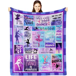 Dance Gifts Best Dance Recital Gifts for Teachers Dance Competition Gifts Dance Gift on Birthday Thanksgiving, Christmas Blanket 50X40in