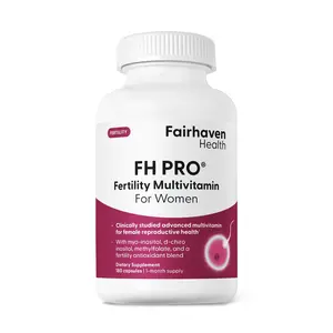 Fairhaven Health FH PRO Fertility Multivitamin For Women - Comprehensive Fertility & Prenatal Support with Iron, CoQ10, Myo-Inositol & Melatonin