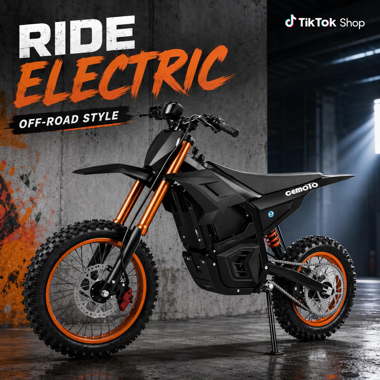 CEMOTO D02 3000W Electric Off-Road Ebike for Teens & Adults, 40 MPH Top Speed, 48V 23Ah Battery, 53 mi Range, Ebikes