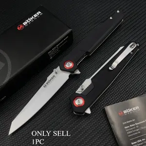 High-Quality Bk Outdoor Folding Knife with 440B Tanto Blade and G10 Handle—Portable Outdoor EDC Pocket Knife for Camping, Survival, Fishing, Cutting, Rescue, and Exploration Tool