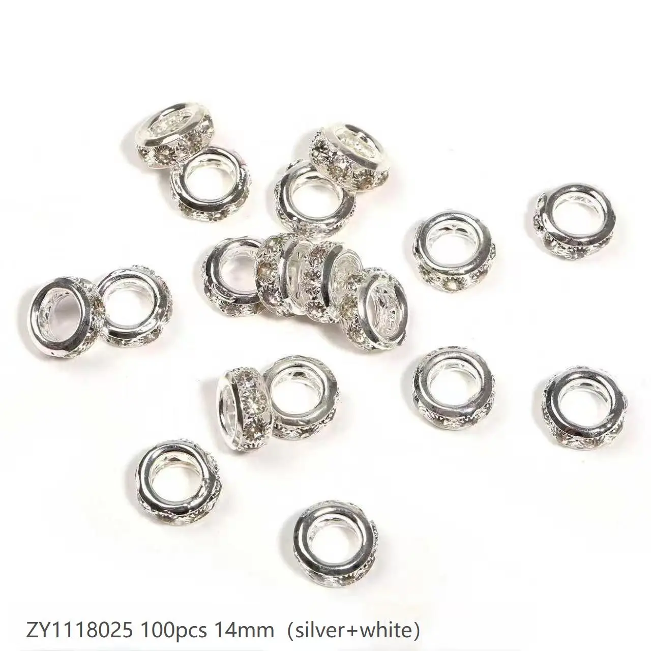 #148 (14mm 100pcs) Silver ZY1118025