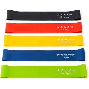 Resistance Bands for Working Out, Exercise Bands with 5 Resistance Levels Fit for  Fitness, Strength ,  Latex Resistance Band Include Instruction Guide and Carry Bag