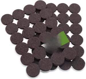 Felt Furniture Pads for Hardwood Floors 48 PCS, Furniture Pads, Floor Protectors for Hardwood Floors, Felt Pads for Furniture, Round, Dark Brown