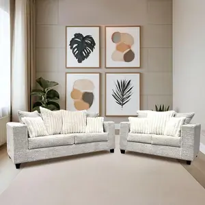Cream Comfort Duo – Elegant & Affordable Living Room Set