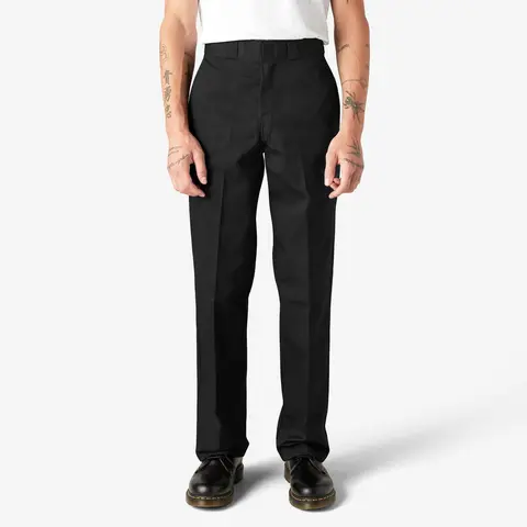 Dickies Original 874 Men's High-Rise Straight Leg Work Pants - 36x30, 36x32, Durable Non-Stretch Poly-Cotton Lasting Twill Fabric, Highrise Hold, Fitted-Casual Option, High Durability Men's Workwear, Plain Design