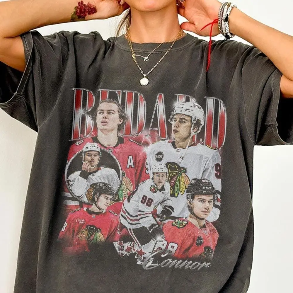 Connor Bedard Hockey Chicago Vintage Comfort Colors Shirt